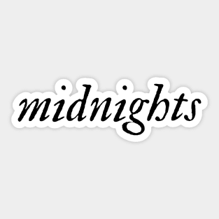 TS midnights album Sticker